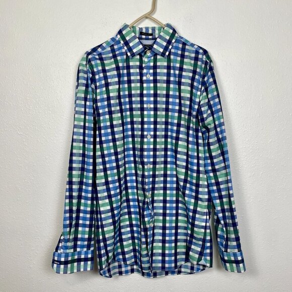 Banana Republic and Vineyard Vines Men's Button Down Plaid Slim Fit Bundle Sz: M - Picture 10 of 14